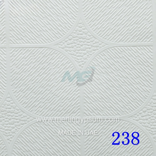 White PVC Gypsum Tiles