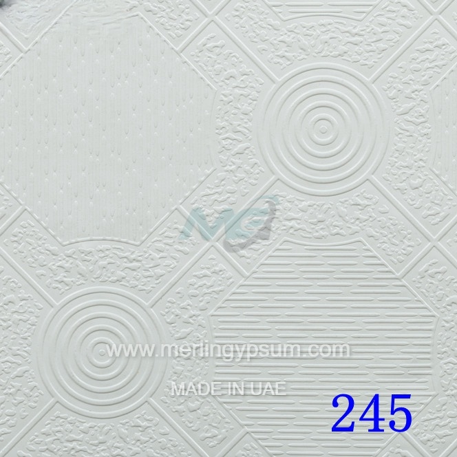 White PVC Gypsum Tiles